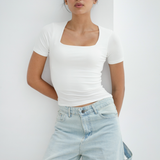 Square Neck Basic Top