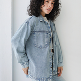 Denim Overshirt-Light Wash