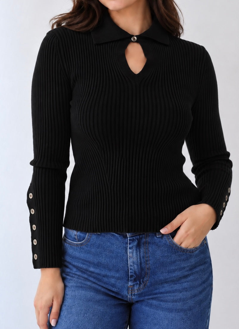 Grace Collar Knit top