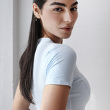 Short Sleeve V-Neck Top