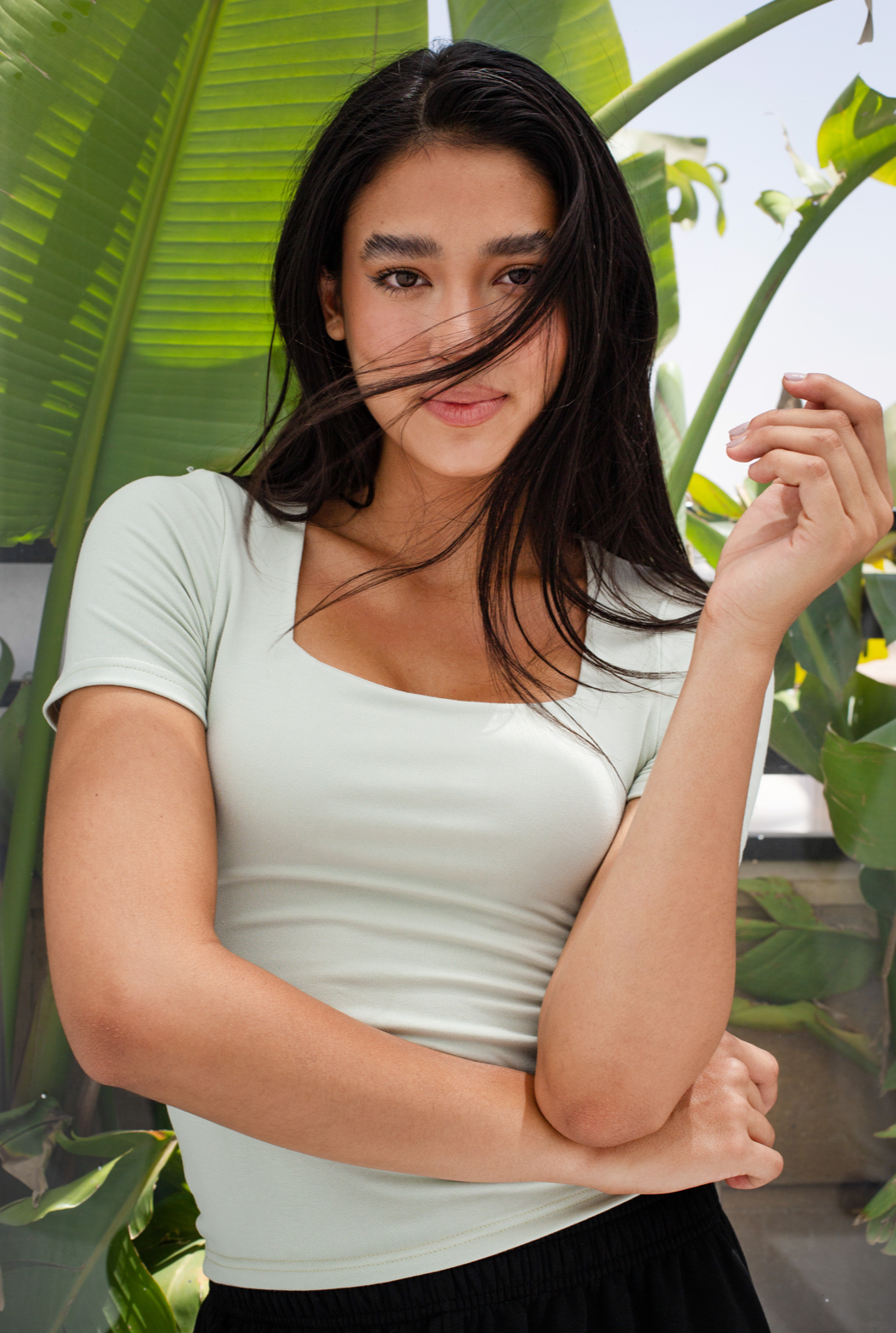 Square Neck Basic Top