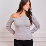 One shoulder basic top