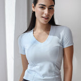 Short Sleeve V-Neck Top