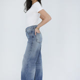 City Flow Wide Leg Jeans-Blue