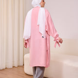 Linen Cardigan _ Pink