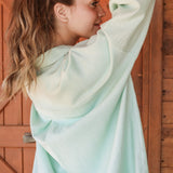 Bloom Linen shirt- Pastel Mint