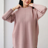 Plain Knit set in cashmere