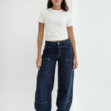 BAGGY JEANS - DARK-BLUE