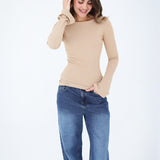 Flared Cuff Rib Top
