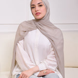 PLAIN CHIFFON SCARFGRAY