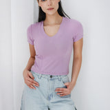 Short Sleeve V-Neck Top