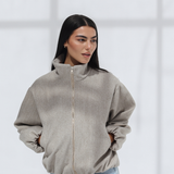 Balloon Fit Jacket-Gray