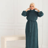 Mohair Dress- Dark jade