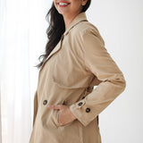 Half Trench coat in beige