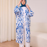 Blue Linen kaftan