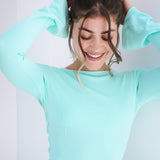 Flared Cuff Rib Top