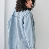 Denim Overshirt-Light Wash