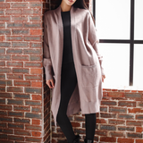 Oversized Longline Cardigan-Beige