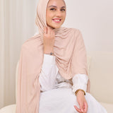 LEOPARD KUWAITI SCARF-LIGHT BEIGE