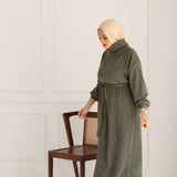 Mohair Dress- Dark olive