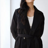 Double-Breasted Trench coat- Black