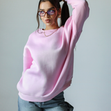 Classic Crewneck Sweatshirt-Pink