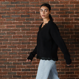 The Lace Sweater-Black