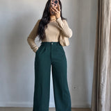 Wide Leg pants- Olive