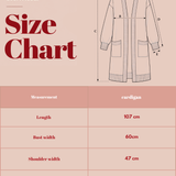 Oversized Longline Cardigan-Burgundy