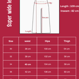 Super wide leg- Blue