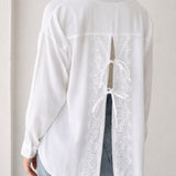 Open Back Lace Shirt
