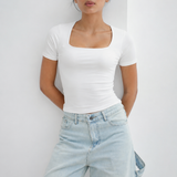 Square Neck Basic Top