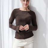 Flared Cuff Rib Top