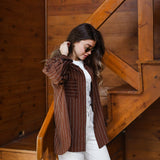Soft Lines Shirt- Brown
