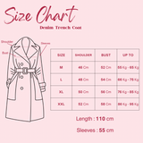 Blue Denim Trench Coat