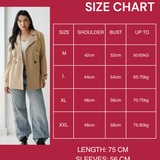 Half Trench coat in beige