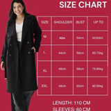 Double-Breasted Trench coat-Black