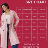 Double-Breasted Trench coat-Pink