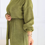 Mohair Dress- Olive