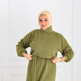 Mohair Dress- Olive