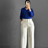 Wide Leg pants- Off white