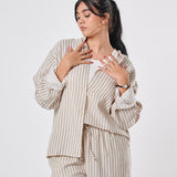 striped Linen Suit