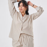 striped Linen Suit