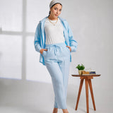 Linen Suit _ BABY BLUE